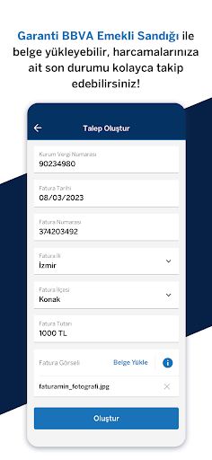 Garanti BBVA Emekli Sandığı ekran görüntüsü