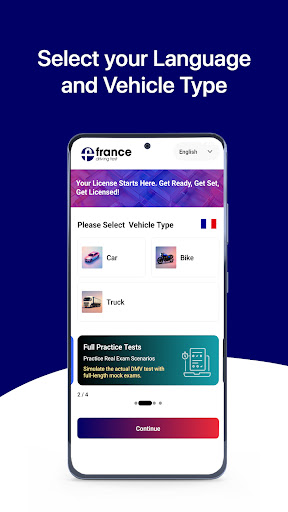 French Driving License Test ekran görüntüsü