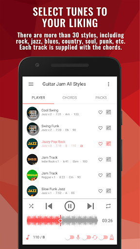 Backing Tracks Guitar Jam Play ekran görüntüsü