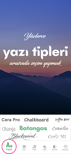 Fotoğrafa yazi yazma programi ekran görüntüsü