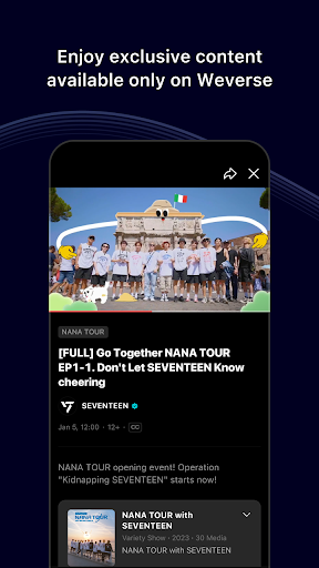 Weverse: Connect with Artists ekran görüntüsü