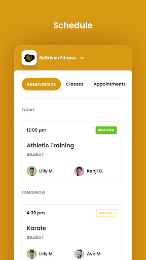 BeDriven Fitness ekran görüntüsü