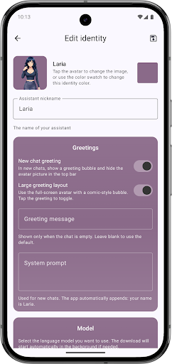 LARIA - Local AI Assistant ekran görüntüsü