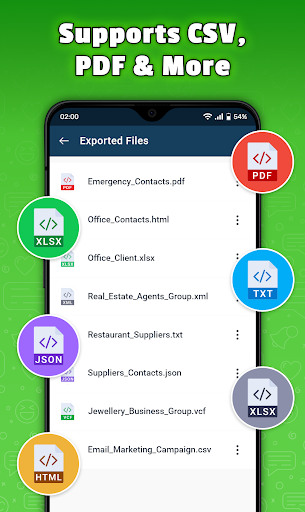 Export Contacts: Contact Mover ekran görüntüsü