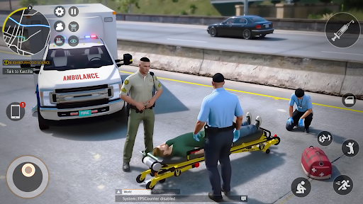 Ambulance Driving Rescue Games ekran görüntüsü