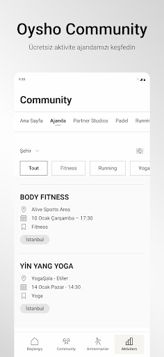 OYSHO TRAINING: EGZERSİZİ ekran görüntüsü