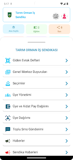Tarım Orman-iş Sendikası ekran görüntüsü