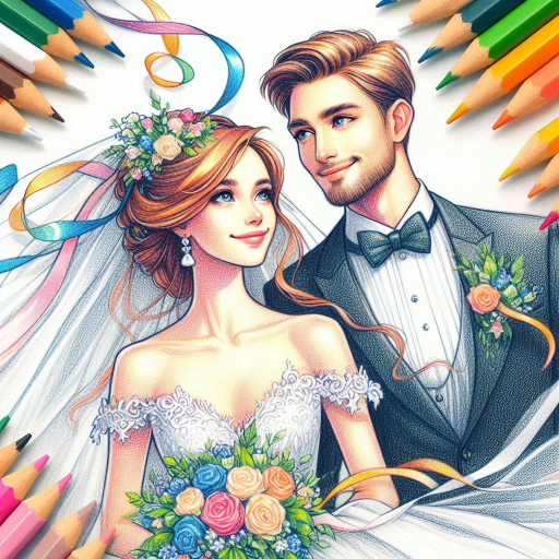 Bride & Groom Color by Number