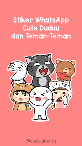 Cute Duduu Stickers Collection ekran görüntüsü