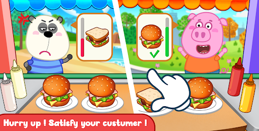 Wolfoo Cooking Game - Sandwich ekran görüntüsü