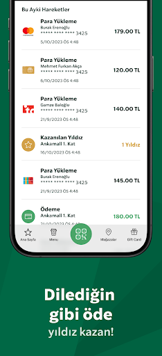 Starbucks Türkiye ekran görüntüsü