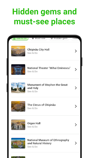 Chișinău Tour Guide:SmartGuide ekran görüntüsü