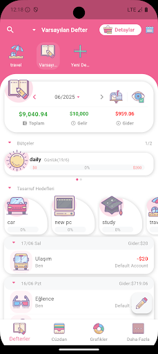 Money+ Şirin Gider Defter ekran görüntüsü