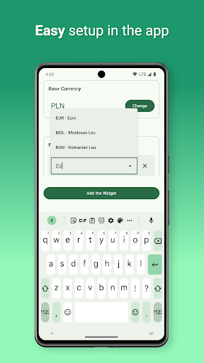 Currency Converter Widget ekran görüntüsü