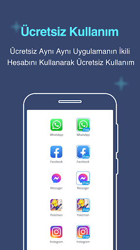 Çoklu Hesaplar: Çift Alan ekran görüntüsü