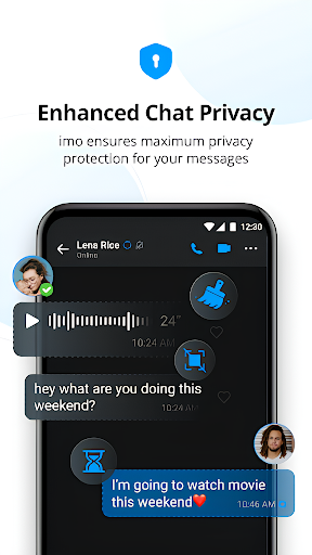 imo beta -video calls and chat ekran görüntüsü