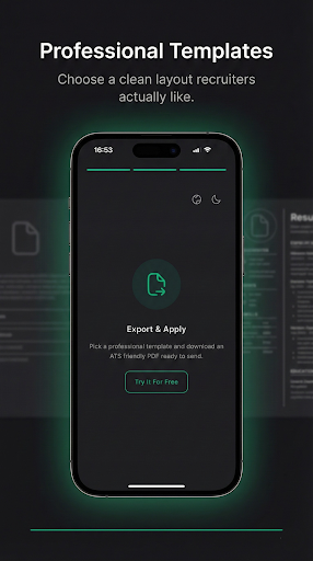 Fit My CV - AI Resume Builder ekran görüntüsü
