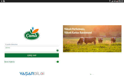 Çamlı Yem Mobil Sipariş ekran görüntüsü