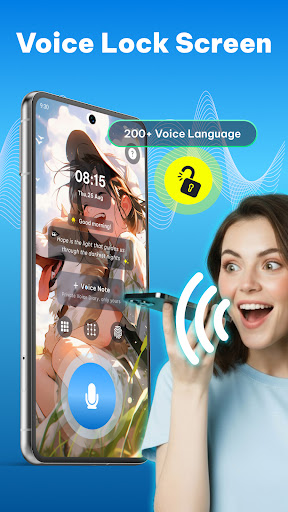 AI Voice Lock Screen - AI Note ekran görüntüsü