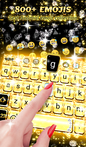 Golden Glitter Wallpaper ekran görüntüsü