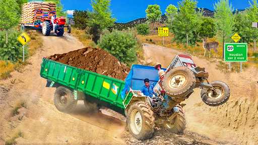 Farming Tractor Trolley Game ekran görüntüsü