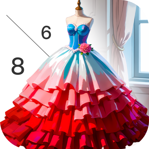 Gown Dress Paint by Numbers