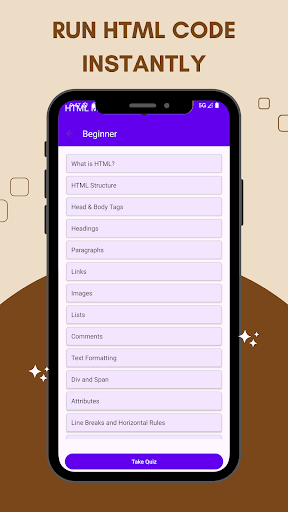 Learn HTML Coding Offline ekran görüntüsü