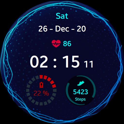 Music Pulse Watch Face ekran görüntüsü