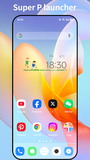 Super P Launcher, Theme ekran görüntüsü