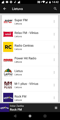Lithuanian Radio Stations ekran görüntüsü