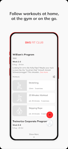 BMS Fit Club ekran görüntüsü
