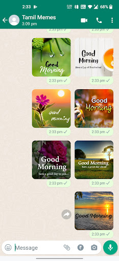 Good Morning Stickers ekran görüntüsü