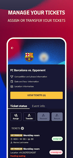 FC Barcelona Tickets ekran görüntüsü