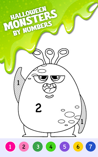 Coloring by Number: Halloween ekran görüntüsü