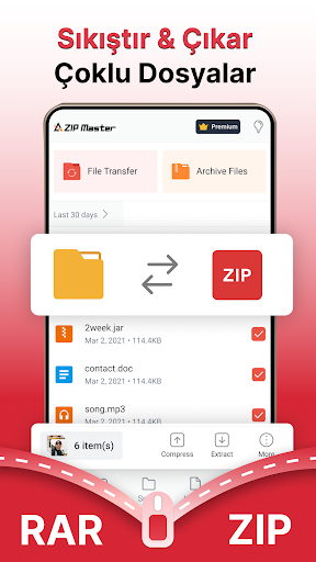 AZIP Lite & RAR ZIP Extractor ekran görüntüsü