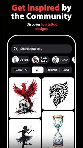 Inkit - AI Tattoo Generator ekran görüntüsü