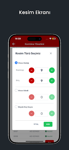 Kombina Takip ekran görüntüsü