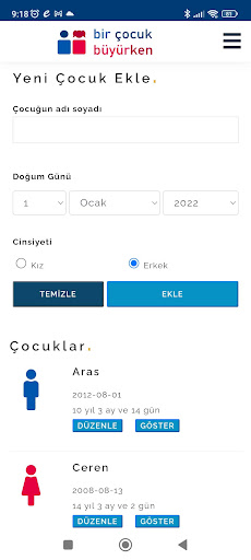 Persentil ekran görüntüsü