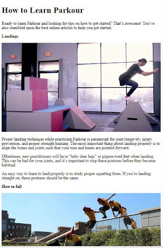 How to Do Parkour Moves ekran görüntüsü