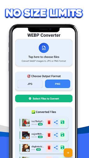 Webp to PNG image or JPG image ekran görüntüsü