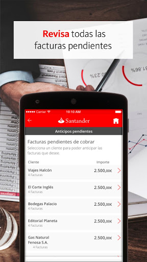 Confirming Santander ekran görüntüsü