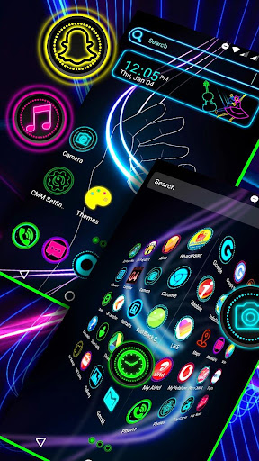 Neon Launcher Theme ekran görüntüsü