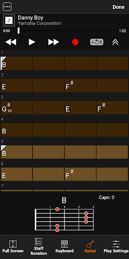 Chord Tracker ekran görüntüsü