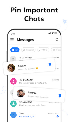 Messages: Text SMS Home App ekran görüntüsü
