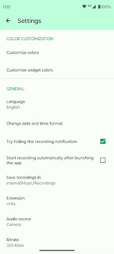 Fossify Voice Recorder Beta ekran görüntüsü