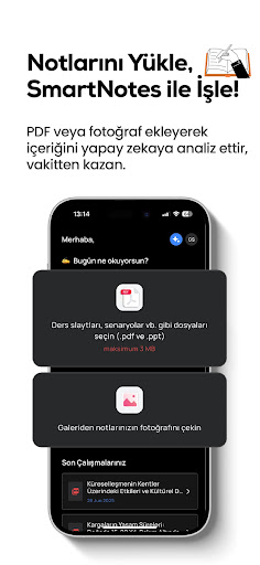 SmartNotes: AI Özet ve Sorular ekran görüntüsü