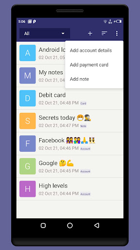 Password Manager - Secure Note ekran görüntüsü