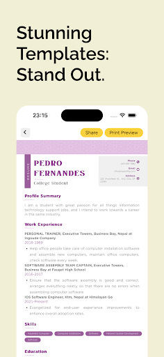 Ai Resume - Smart CV maker ekran görüntüsü