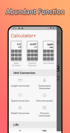 Calculator+ with Unit Convert ekran görüntüsü