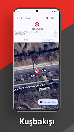 Hız kameraları Anywhere ekran görüntüsü